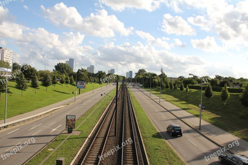 City Tram Rostock Transport Bridge