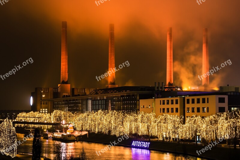 Christmas Candlelight Candle Flame Winter Car Town