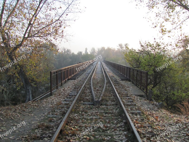 Bridge Rails Railway The Way Sleepers