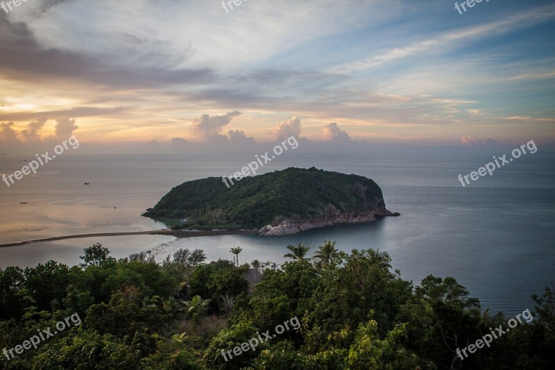 Thailand Koh Phangan Koh Ma Island View