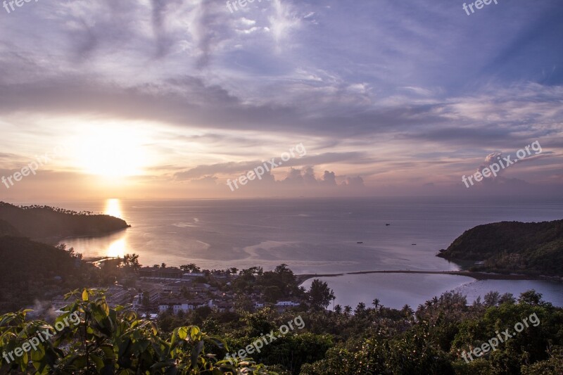 Thailand Koh Phangan Koh Ma Island View