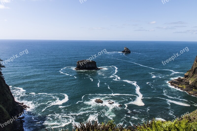 Bay Ocean Oregon Lighthouse Cape Mears