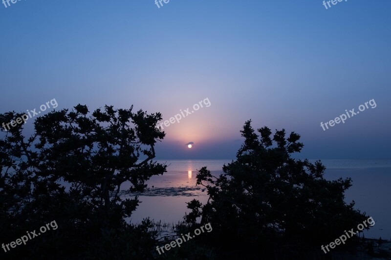 Sunset Southern Saudi Arabia Evening Sea