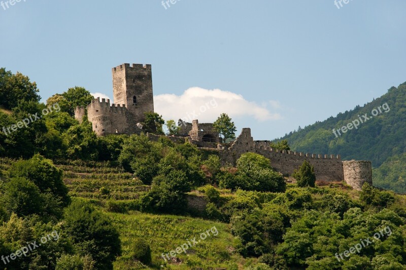 Ruin Castle Wachau Austria Building