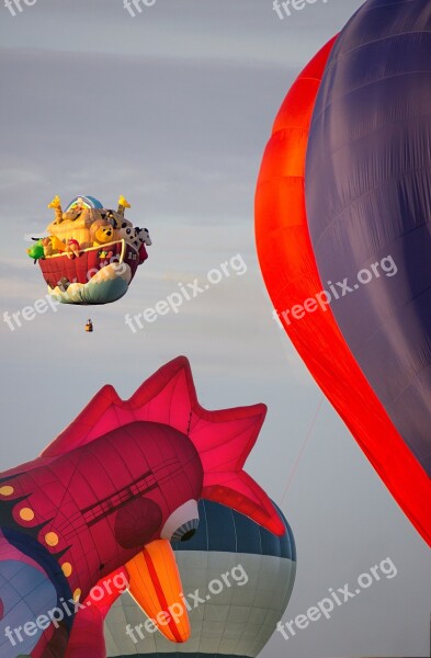 Hot Air Balloon Balloon Chambley France Flight