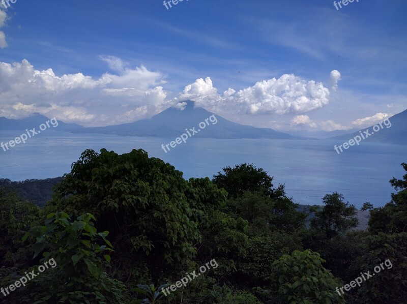 Lake Lake Atitlan Panajachel Guatemala Nature