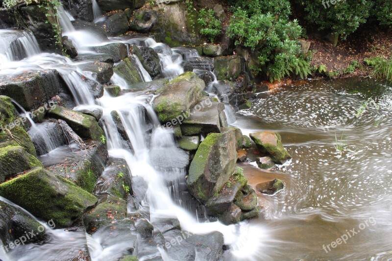 Waterfall Rocks Stone Flow Nature