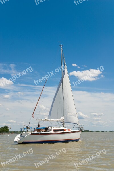 Sailing Boat Lake Water Boat Sailing Vessel