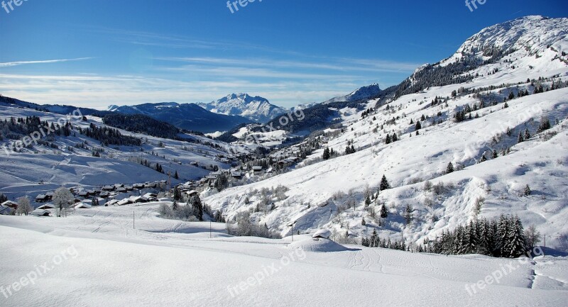 Landscape Winters Nature Mountain Cold