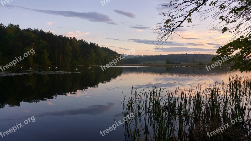 Lake View Landscape Water Poland