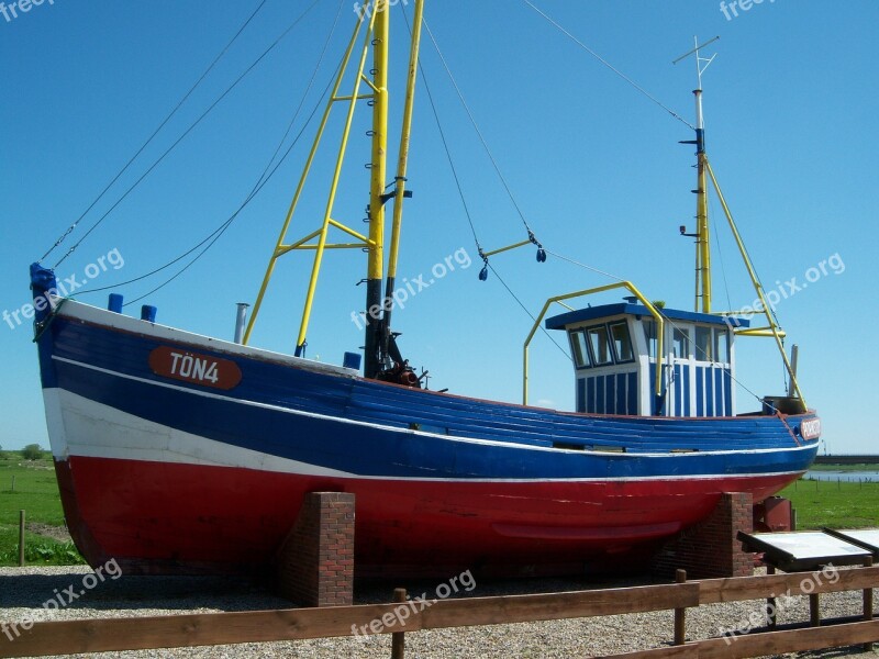 Ship Boat Port Shrimp Northern Germany