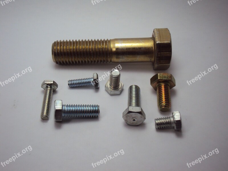 Bolts Screws Steel Metal Industry