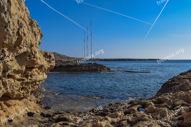 Cove Cliff Sea Strange Sky Unusual