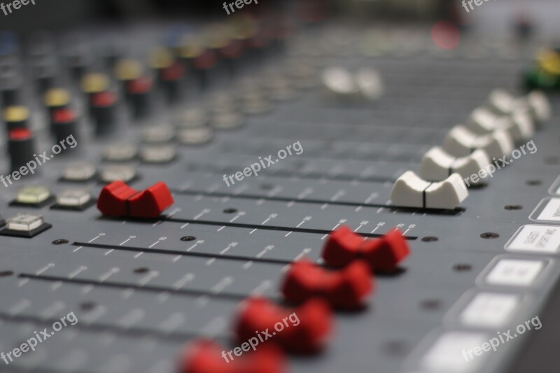 Radio Fader Broadcast Mixer Audio