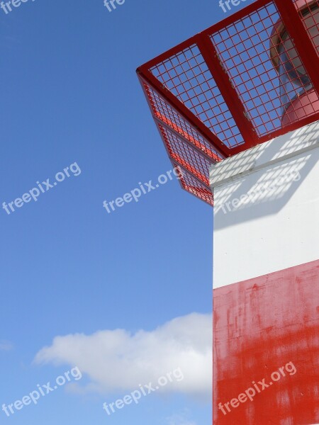 Lighthouse Scheveningen Red White Blue