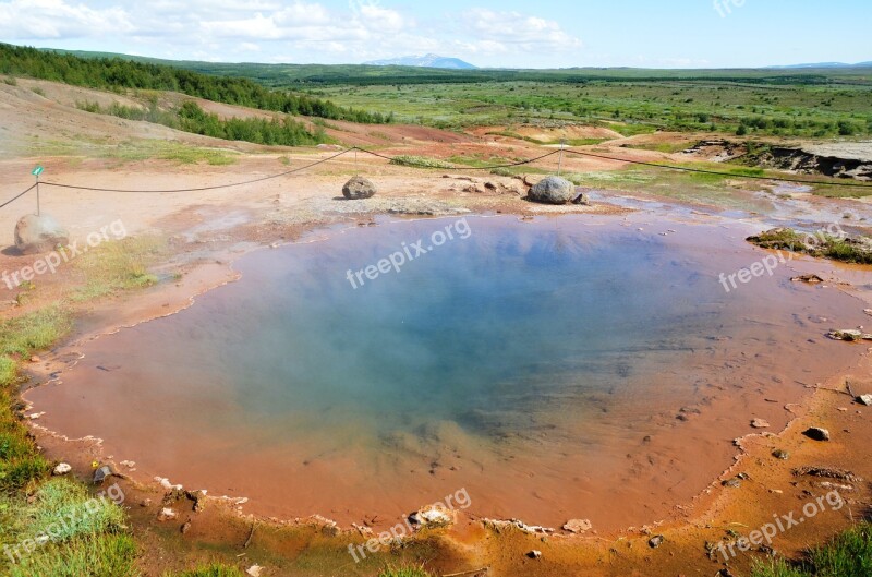 Landscape Source Iceland Volcanic Water