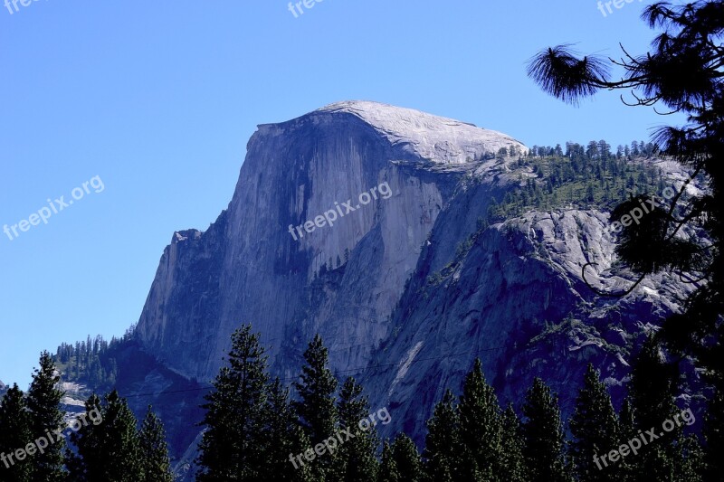 Yosemite Half Dome Mountain National Park