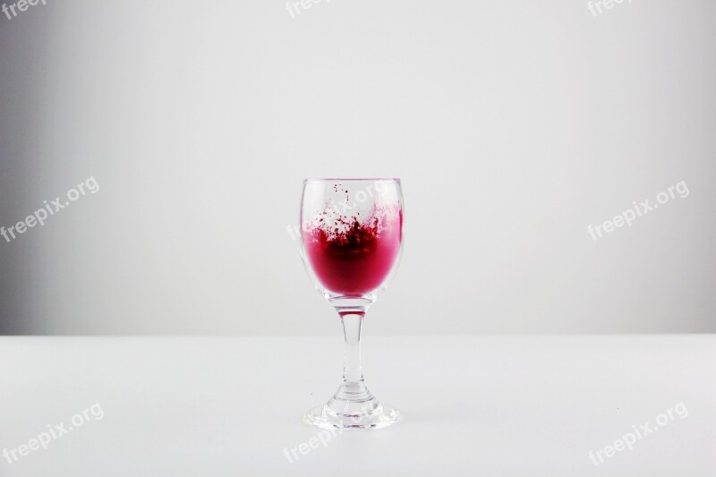 Goblet Wine Glasses Rose Red Cmky Free Photos