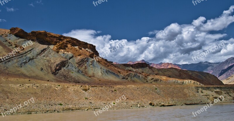 Landscape Mountain Sky Clouds Nature