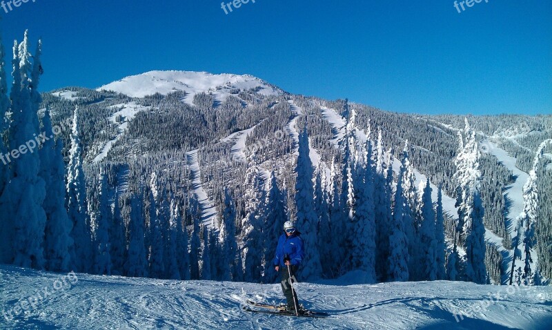 Canada Snow Skiing British Columbia Free Photos