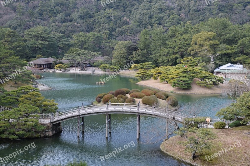 Ritsurin Garden Shikoku Garden Takamatsu Lake