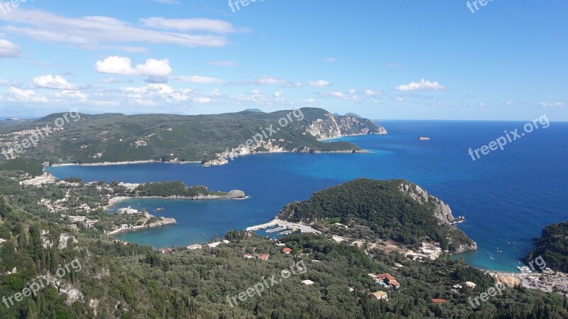 Greece Corfu View Summer Free Photos