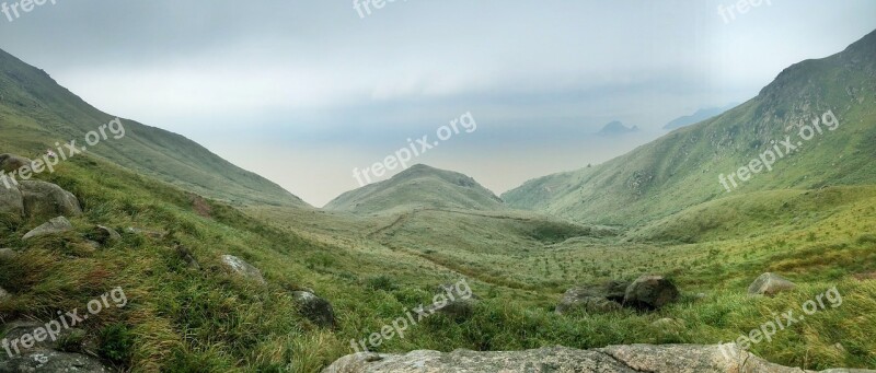 Dayushan Island Cloudy Day Meadows Free Photos