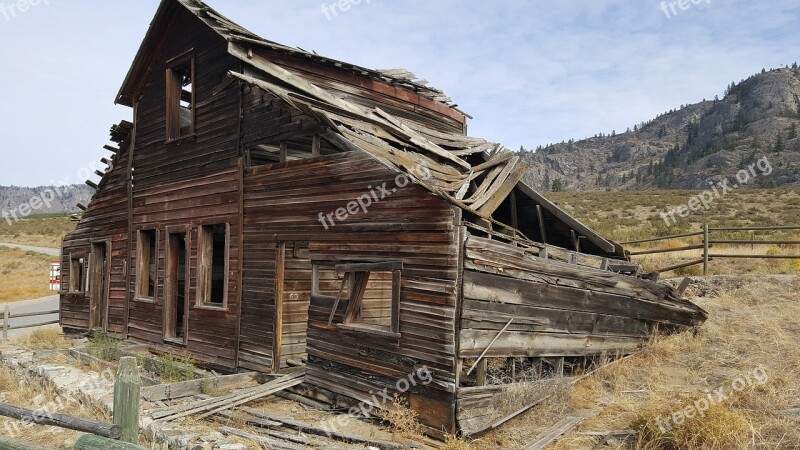 Abandoned House Frontier House Old Abandoned Building