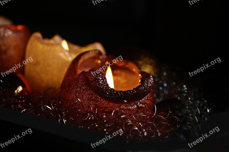 Light Candles Shining Mood Fire