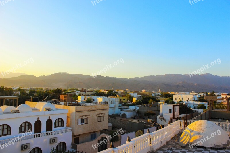 Dahab Egypt Sunset Sea Sky