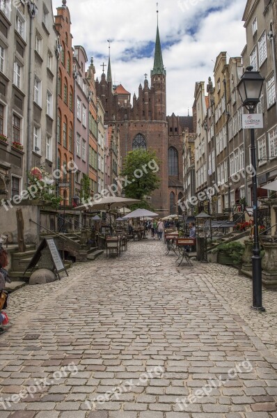 Gdańsk Poland Street Scenery City