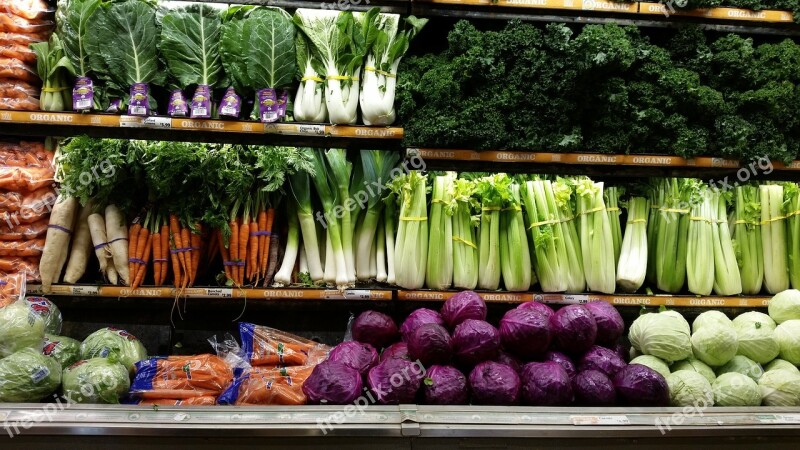 Salad Vegetables Grocery Organic Carrots