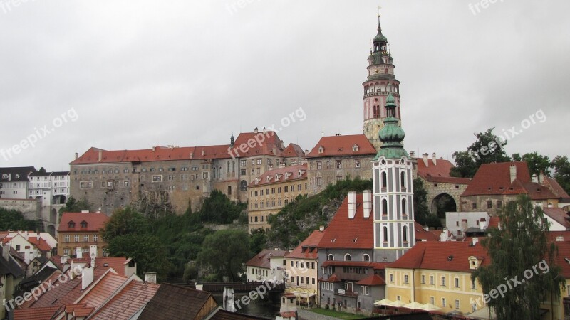 Czech Krumlov City Castle Free Photos