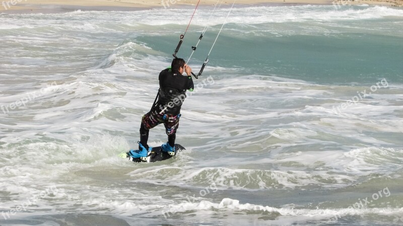 Kite Surfing Sport Surfing Sea Extreme