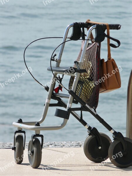 Rollator Walker Seniors Age Human