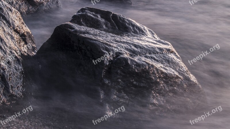 Scoglio Sea Liguria Cliff Water