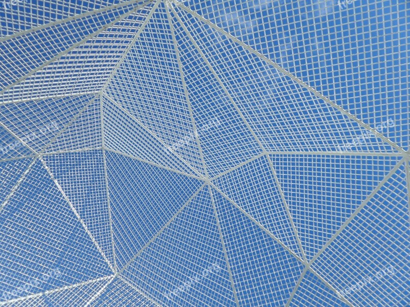 Structure Polygons Polygonal Grid Blue