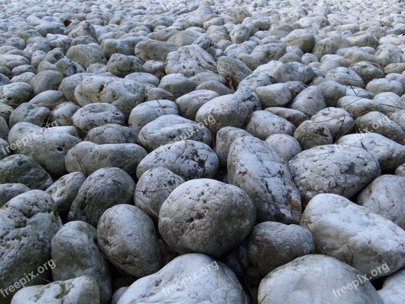 Stones Grey Pavement Rough Soil