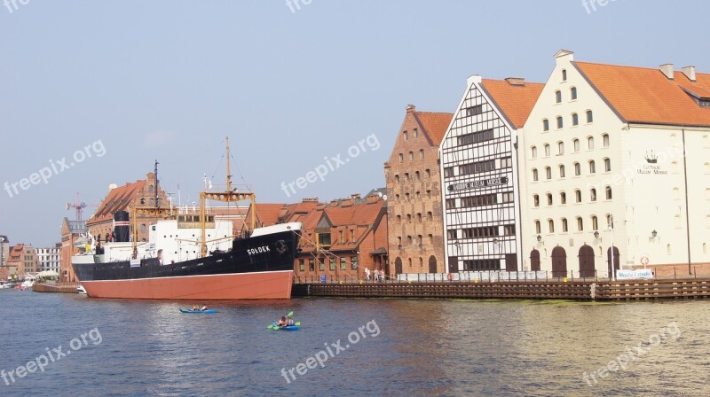 Gdańsk Quay Poland River City