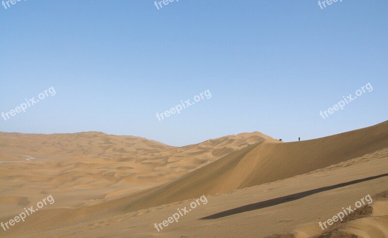 China In Xinjiang The Scenery Desert Sand