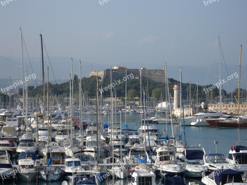 Antibes Port Vauban Mediterrannée Port Free Photos