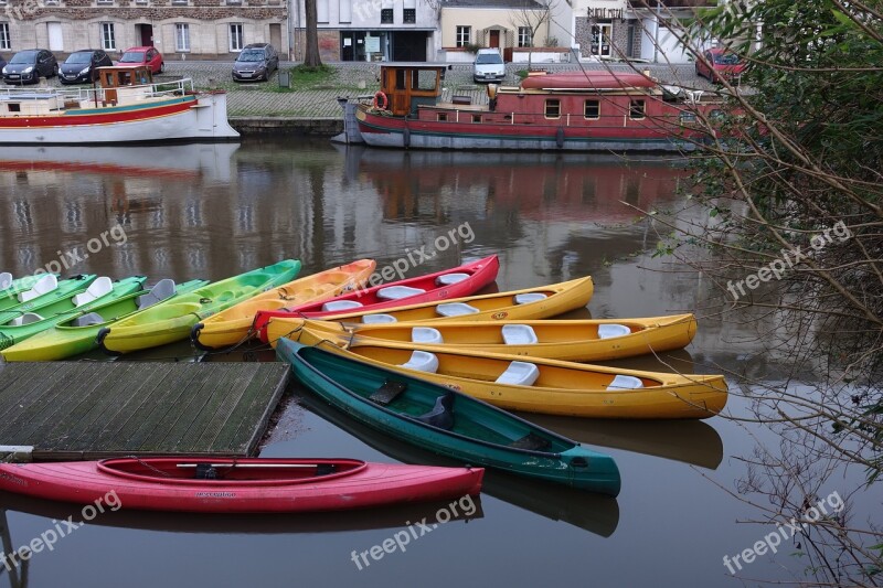 Canoe River Colors Nantes Free Photos