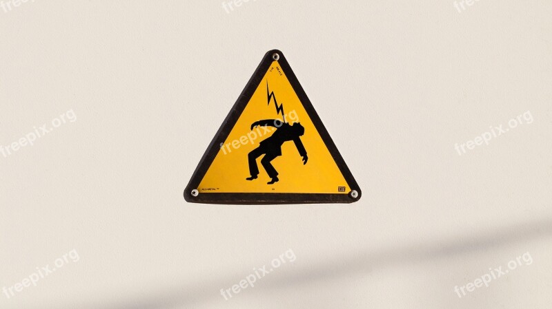 Electric Voltage High Power Sign