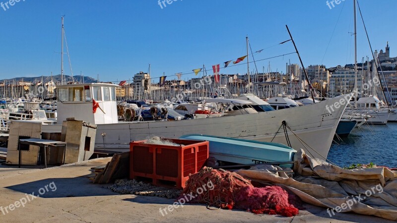 Fishing Boat Net Boat Harbor Port