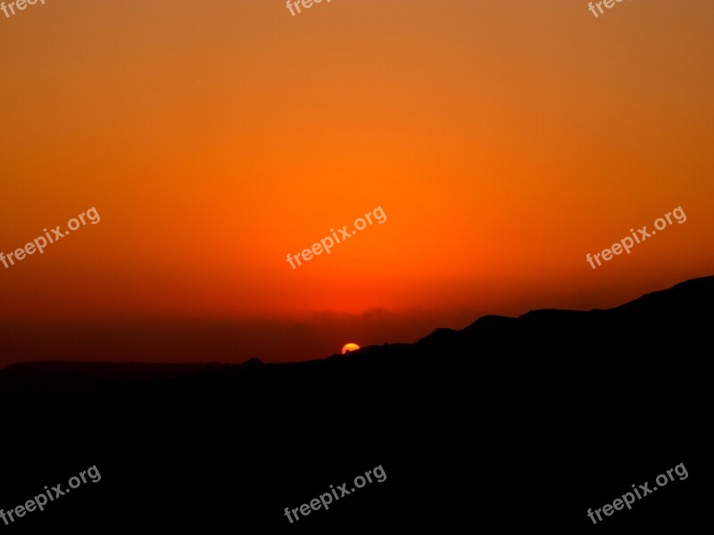 Sunset Red Colors Red Evening Sky Free Photos