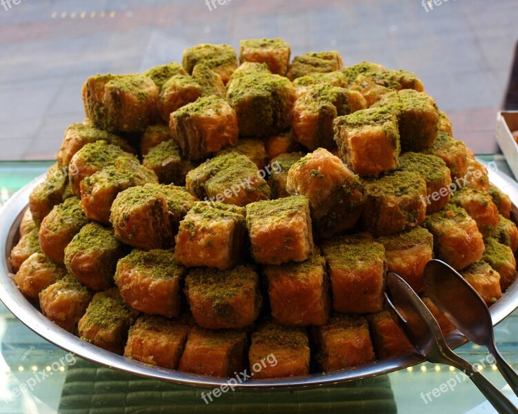 Baklava Window Sweet Pistachios Turkey