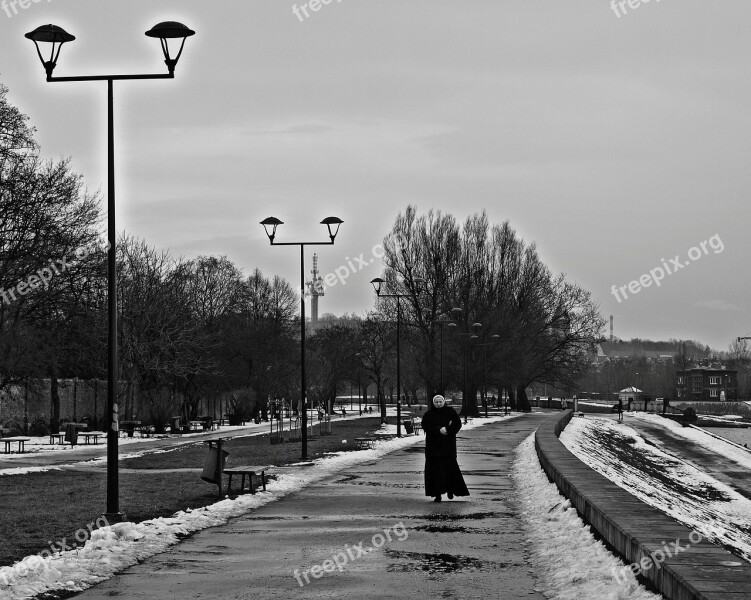 Black And White Lanterns Now Winter Tristesse