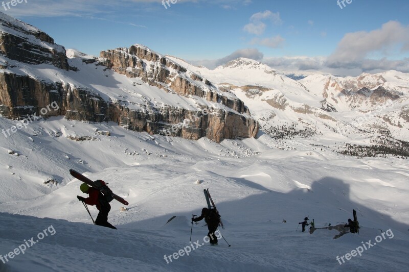 Skialp Ski Mountaineering Dolomites Fanes Of Dolomites Fanes