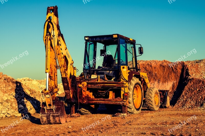 Bulldozer Digger Quarry Excavator Machinery