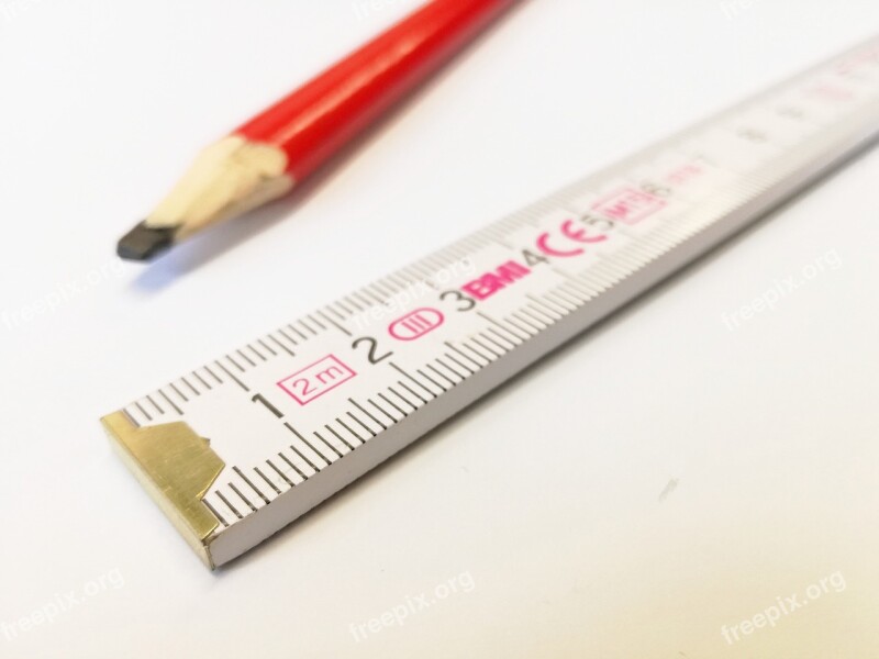 Meterstab Tool Scale Pencil Meter